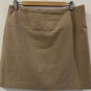 Banana Republic Tan A Line Wool Skirt Size 10